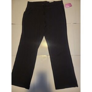 Tek Gear Womens Size XL Black Ultra Stretch Pull On Flare Leg Pants NWT